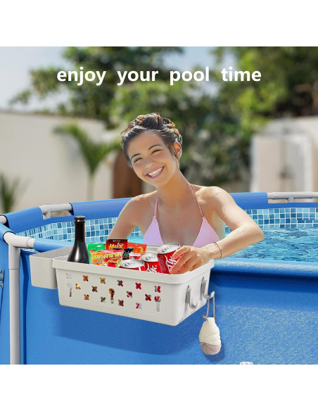 Cesta de Almacenamiento para Piscina Cesta 001 Ajustable 1 Paquete Cesta de Almacenamiento para Piscina Cesta 001 Ajustable 1 Paquete