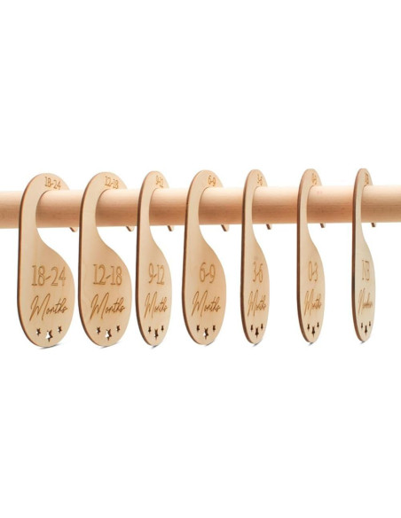 Divisores de Closet para Bebé Woodpeckers - Set de 7 Organizador Divisores de Closet para Bebé Woodpeckers - Set de 7 Organizador
