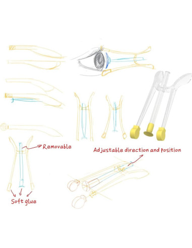 Herramienta de Inserción y Extracción de Lentes Ofone Amarillo