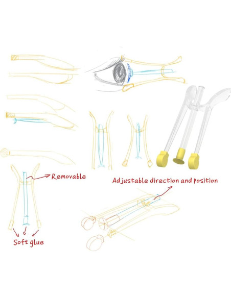 Herramienta de Inserción y Extracción de Lentes Ofone Amarillo Herramienta de Inserción y Extracción de Lentes Ofone Amarillo