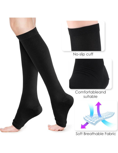 Calcetines de Compresión Abeillo para Mujeres 15-25mmHg