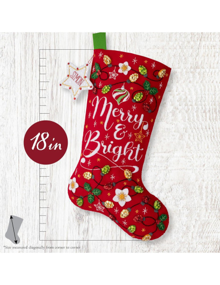 Kit de Calcetín de Fieltro Bucilla 46 cm Navidad DIY Kit de Calcetín de Fieltro Bucilla 46 cm Navidad DIY