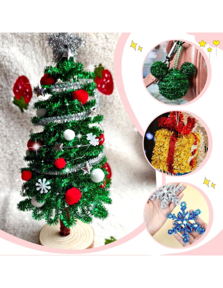 Limpiapipas Brillantes TOAOB 200pcs 30cm 10 Colores Manualidades Limpiapipas Brillantes TOAOB 200pcs 30cm 10 Colores Manualidades