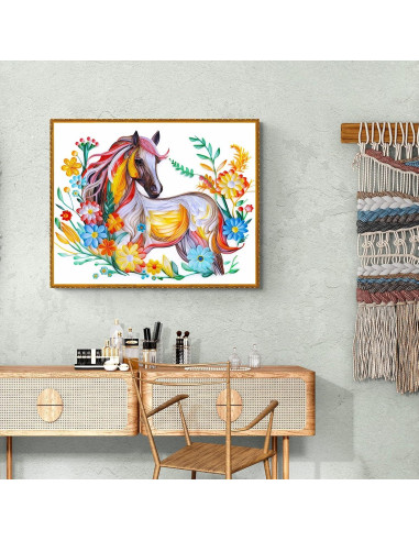 Kit de Quilling Uniquilling Caballo 40.64x50.8cm con Herramientas