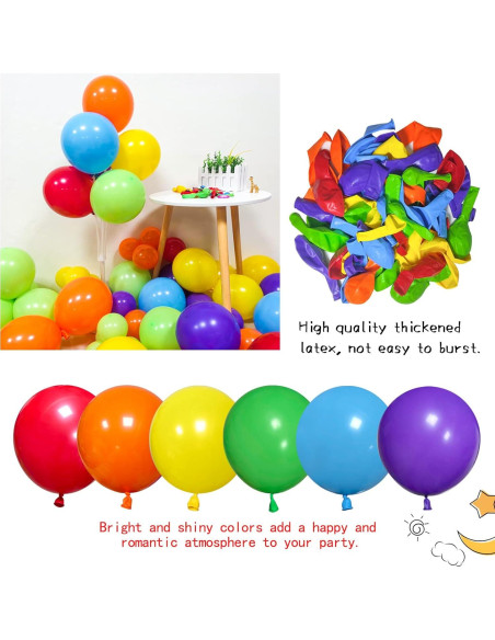 Kit de Arco de Globos Arcoíris KAWKALSH 111 Piezas 5-18 cm Kit de Arco de Globos Arcoíris KAWKALSH 111 Piezas 5-18 cm
