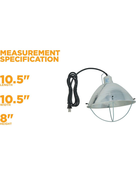 Lámpara de Cría Woods 0165 con Reflector 26.67 cm 250W Lámpara de Cría Woods 0165 con Reflector 26.67 cm 250W