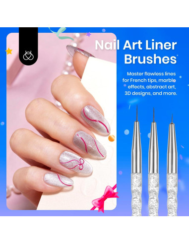 Set de Pinceles de Arte de Uñas Beetles 31pcs con Soporte