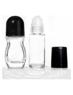 Botellas de Vidrio Vacías Cchenxxi 30ml con Rodillo - 2 Pcs
