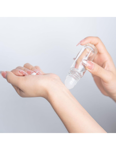 Botellas de Vidrio Vacías Cchenxxi 30ml con Rodillo - 2 Pcs Botellas de Vidrio Vacías Cchenxxi 30ml con Rodillo - 2 Pcs