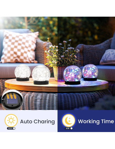 Luces Solares Exteriores PATIOPIA 2 Paquete Multicolor 23cm