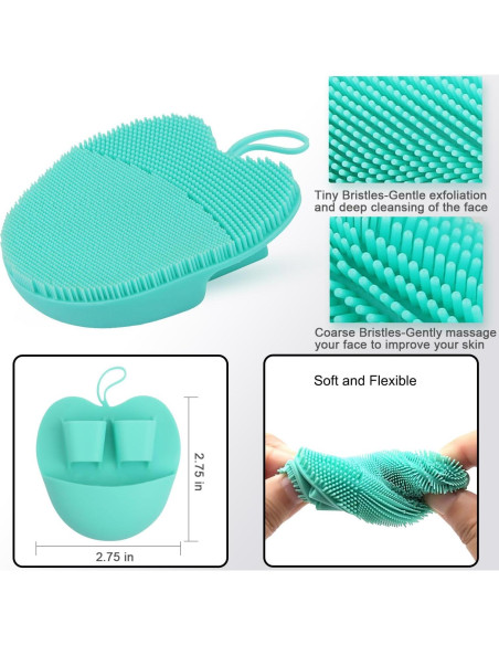 INNERNEED Juego de Cepillos Faciales de Silicona Suave - 3 Piezas INNERNEED Juego de Cepillos Faciales de Silicona Suave - 3 Piezas