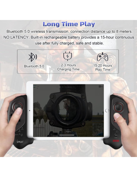 Controlador Inalámbrico Megadream para iPad y Android - Negro Controlador Inalámbrico Megadream para iPad y Android - Negro