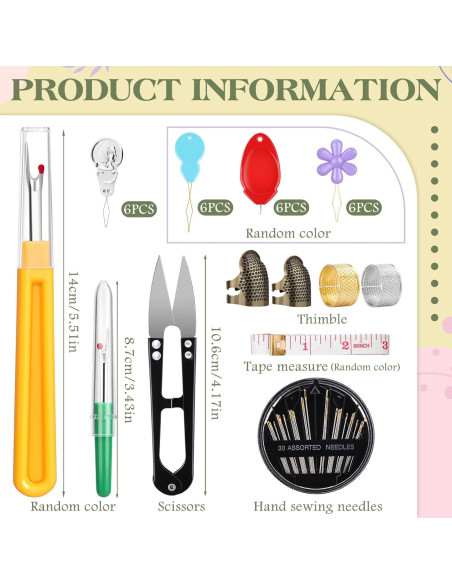 Kit de Enhebradores de Agujas KAQRHFT 24 PCS Multifuncional Kit de Enhebradores de Agujas KAQRHFT 24 PCS Multifuncional