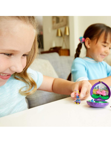 Compacto Picnic Polly Pocket FRY30 con Muñeca y Perro
