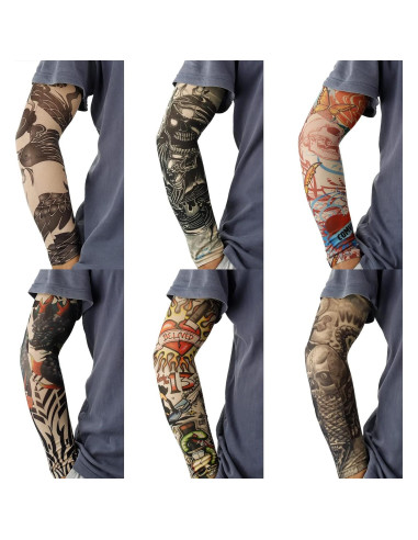 Mangas de Tatuaje YARIEW 12pc Unisex Protección Solar