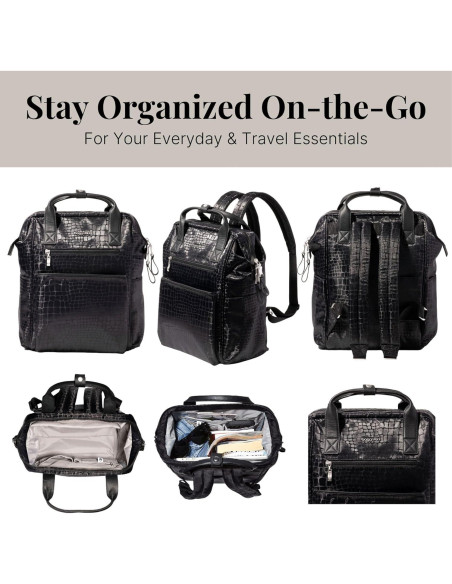 Mochila Baggallini Soho para Laptop Resistente al Agua - Negro Mochila Baggallini Soho para Laptop Resistente al Agua - Negro