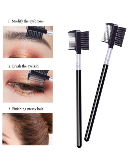 Peine para Pestañas y Cejas LOOKSEVEN 16cm Doble Cabeza Peine para Pestañas y Cejas LOOKSEVEN 16cm Doble Cabeza