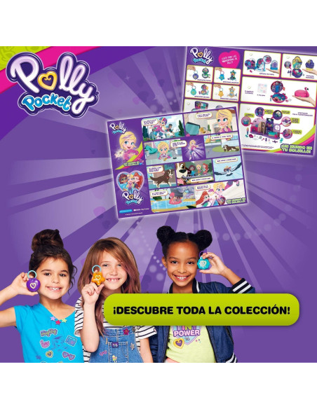 Compacto Picnic Polly Pocket FRY30 con Muñeca y Perro Compacto Picnic Polly Pocket FRY30 con Muñeca y Perro