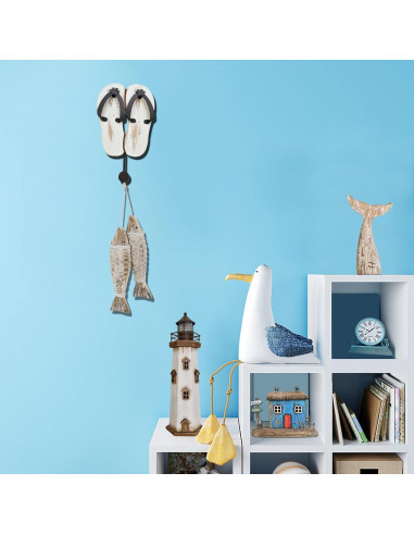 Gancho de Pared Veclotch en Forma de Chancla de Madera