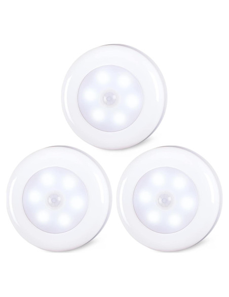 Luz LED Sensor de Movimiento Lucha Estrellada 2.8" Blanca Luz LED Sensor de Movimiento Lucha Estrellada 2.8" Blanca