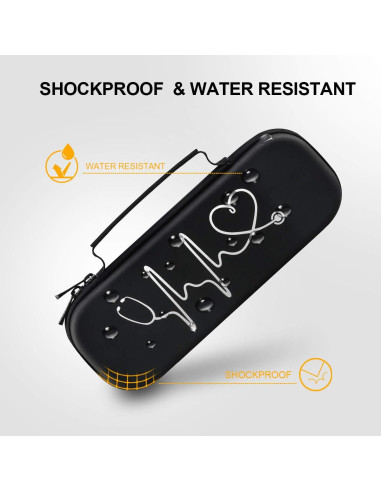 Estuche para Estetoscopio BOVKE Negro - Compatible con Littmann