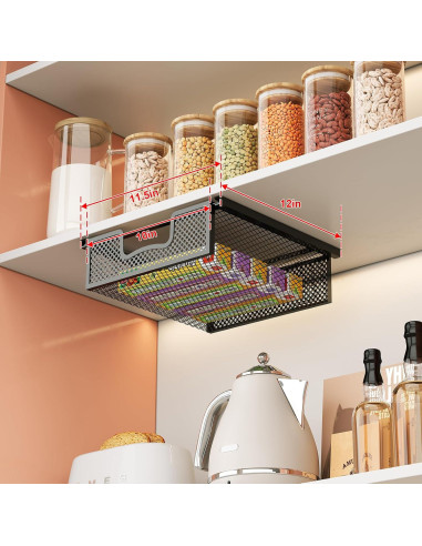 Cesta Colgante Extraíble JKsmart 2-Pack para Cocina y Oficina