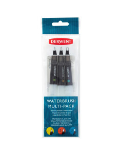 Juego de 3 Cepillos de Agua Derwent para Acuarela 2