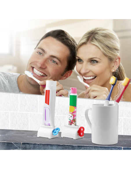 Compresor de Pasta de Dientes JIAKAI 2 Piezas Azul y Verde Compresor de Pasta de Dientes JIAKAI 2 Piezas Azul y Verde