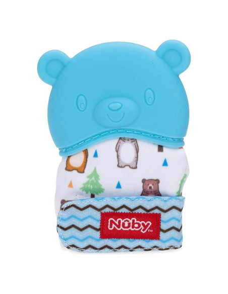 Mitón de Silicona para Dentición Nuby Oso 3+ Meses Mitón de Silicona para Dentición Nuby Oso 3+ Meses