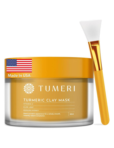 Mascarilla Facial de Arcilla TUMERI con Cúrcuma y Vitamina C 56.7 g