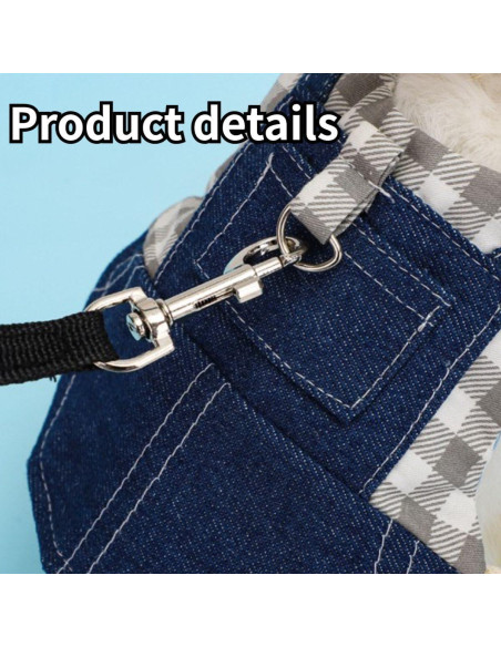 Arnés y Correa para Conejo Copfeu Gris Talla S Ajustable Arnés y Correa para Conejo Copfeu Gris Talla S Ajustable