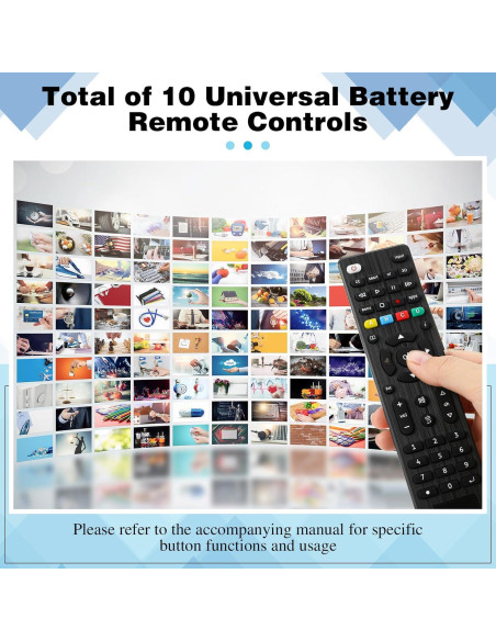 Paquete de 5 Controles Remotos Universales para TV Saysurey Paquete de 5 Controles Remotos Universales para TV Saysurey