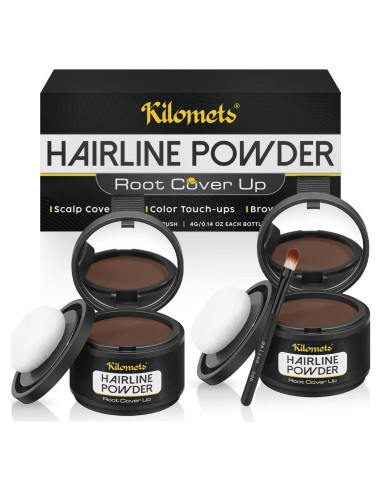 Polvo para Línea del Cabello KILOMETS 4g Marrón Oscuro