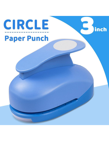 Perforadora Circular Grande HKKYO 3 Pulgadas para Manualidades Perforadora Circular Grande HKKYO 3 Pulgadas para Manualidades