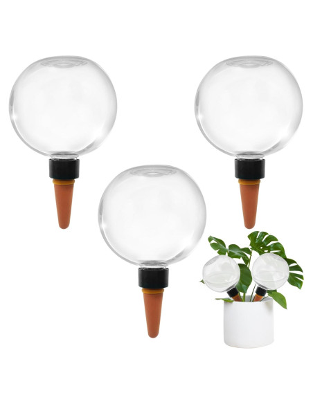3 Esferas de Riego Automático Gewosi 500 ml para Plantas 3 Esferas de Riego Automático Gewosi 500 ml para Plantas