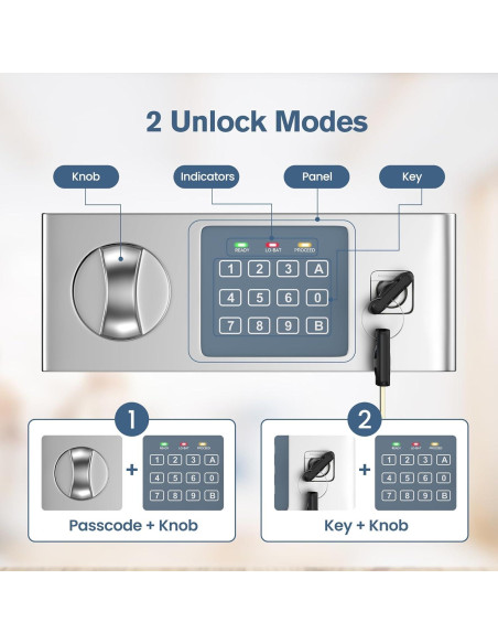 Caja de Seguridad Locksworth 0.6 Pies Cúbicos con Alarma Caja de Seguridad Locksworth 0.6 Pies Cúbicos con Alarma