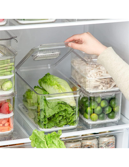 Contenedor Organizador de Alimentos SANNO 7L con Tapa Ventilada Contenedor Organizador de Alimentos SANNO 7L con Tapa Ventilada