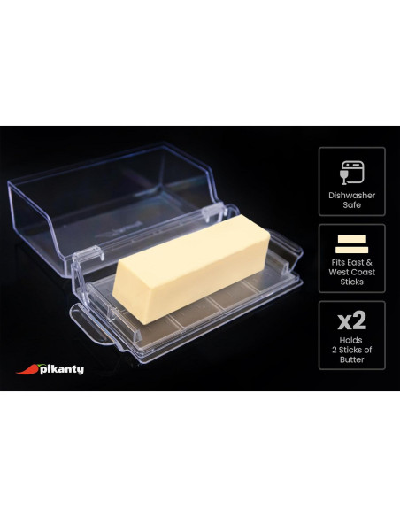 Contenedor de Mantequilla Hermético Pikanty 1 Taza 250g Contenedor de Mantequilla Hermético Pikanty 1 Taza 250g