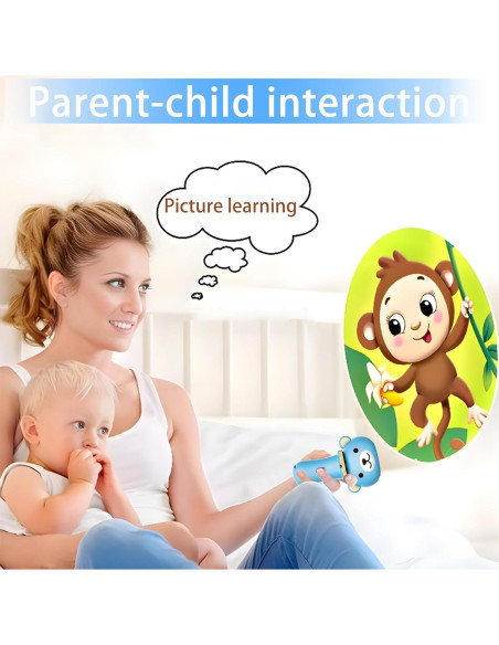 Linterna Proyector Educativa YSQ con 10 Discos para Niños Linterna Proyector Educativa YSQ con 10 Discos para Niños