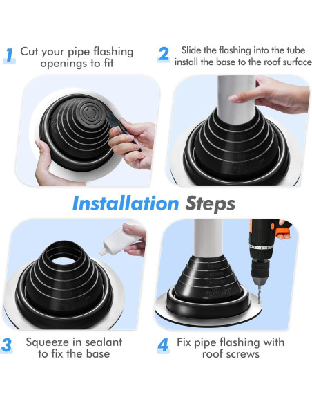 Kit de Ventilación de Techo ACNOYEL - 2 Pcs, Silicona Negra Kit de Ventilación de Techo ACNOYEL - 2 Pcs, Silicona Negra