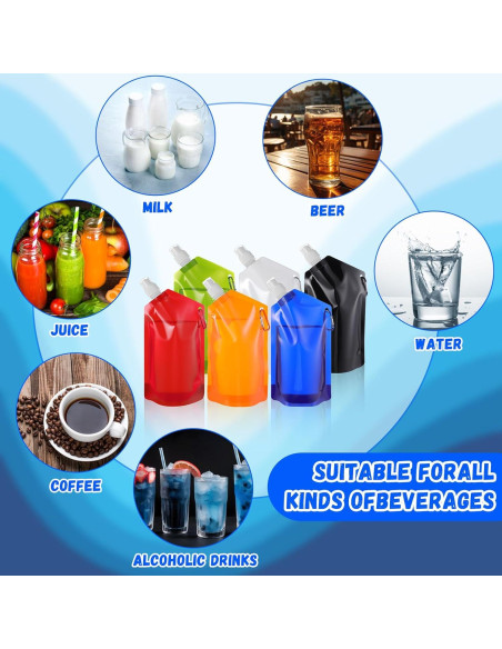 Paquete de 24 Botellas de Agua Plegables Funnymoom 750 ml Paquete de 24 Botellas de Agua Plegables Funnymoom 750 ml
