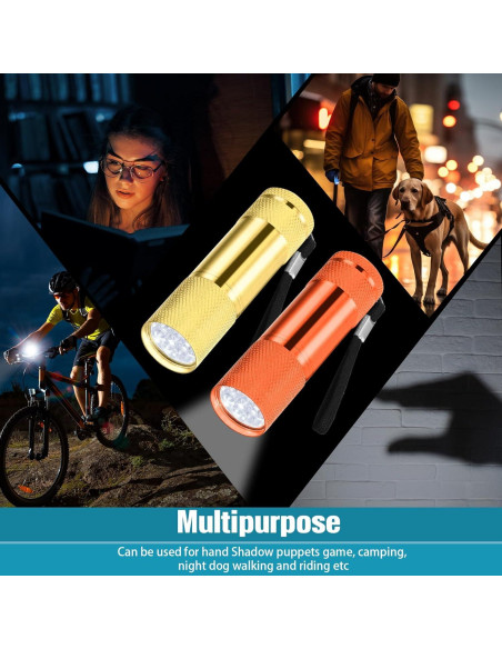 20 Linternas LED Mini VIHOSE Aluminio Portátiles Brillantes 20 Linternas LED Mini VIHOSE Aluminio Portátiles Brillantes