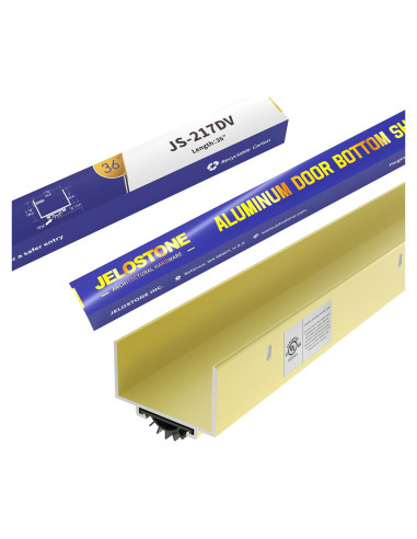 Zapato Inferior de Puerta Aluminio JELOSTONE 91.4 cm Dorado