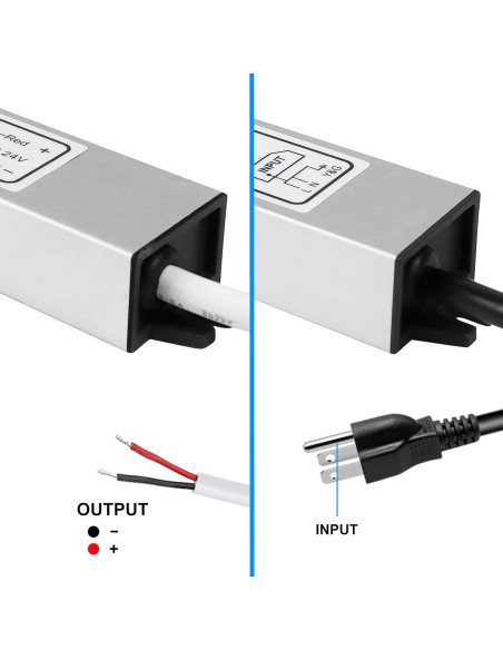 Fuente de Alimentación LED inShareplus 24V 40W IP67 Impermeable Fuente de Alimentación LED inShareplus 24V 40W IP67 Impermeable