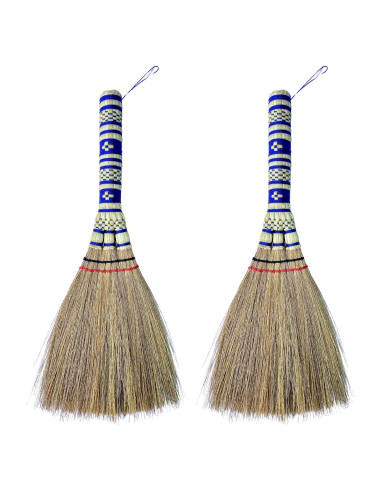 Escoba de Mano Pequeña AW BROOMS de Maíz 28 cm 2 Piezas