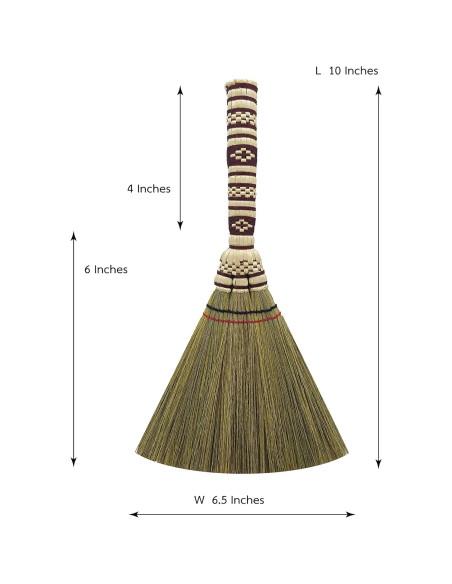 Escoba de Mano Pequeña AW BROOMS de Maíz 28 cm 2 Piezas Escoba de Mano Pequeña AW BROOMS de Maíz 28 cm 2 Piezas