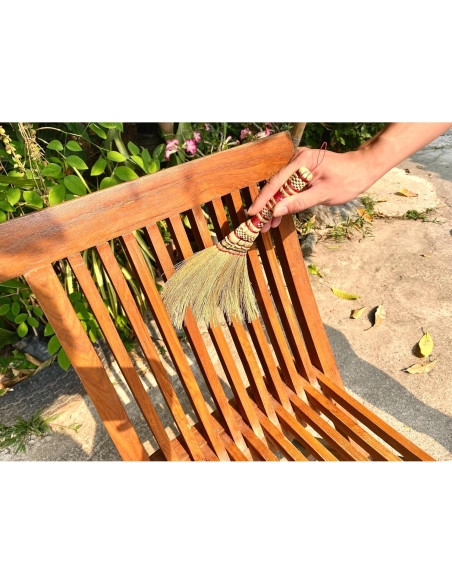 Escoba de Mano Pequeña AW BROOMS de Maíz 28 cm 2 Piezas Escoba de Mano Pequeña AW BROOMS de Maíz 28 cm 2 Piezas