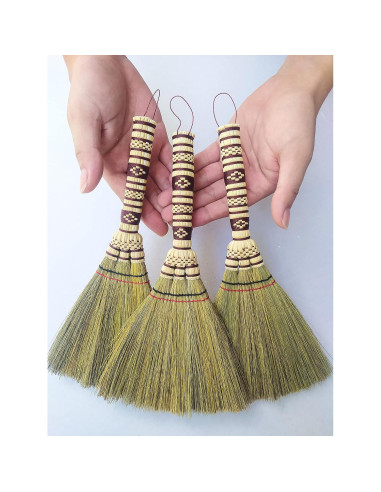 Escoba de Mano Pequeña AW BROOMS de Maíz 28 cm 2 Piezas
