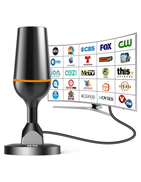 Antena HDTV DTB TECH 360 para TV Sin Cable 4K 1080P Antena HDTV DTB TECH 360 para TV Sin Cable 4K 1080P