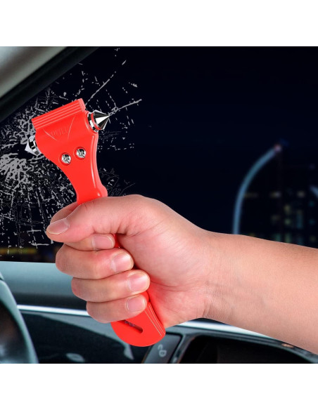 4 Martillos de Seguridad LETREEN 2 en 1 para Coche - Cortador y Rompedor de Ventanas 4 Martillos de Seguridad LETREEN 2 en 1 para Coche - Cortador y Rompedor de Ventanas